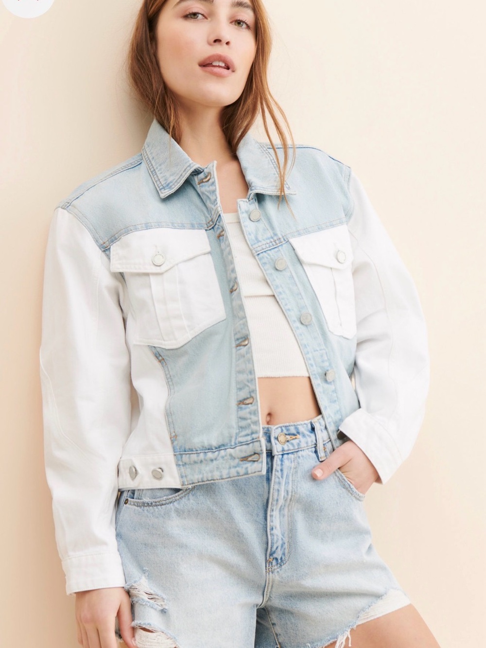 No limit two tone Jean jacket